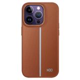 UnDePlus iPhone 13 Pro Max ile uyumlu Kılıf Line Pu Deri Lizbon Kapak