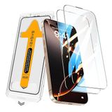 UnDePlus iPhone 15 Pro Max 2.5D Oliv HD Temperli Cam Ekran Koruyucu + Kolay Uygulama Aparatı Şeffaf