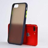 UnDePlus iPhone 6 Plus / 6S Plus ile uyumlu Kılıf Arka Buzlu Mat Kapak Lacivert