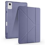 UnDePlus Lenovo için idea Tab Plus 12.1 TB361FU ile uyumlu Kılıf Kalem Bölmeli Trifolding Case ZAG70609TR / ZAG70642TR Mor