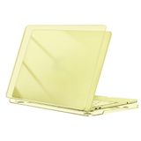 UnDePlus Macbook Neo 13inç A18 Pro A3404 ile uyumlu Kılıf Kristal Ön Arka Şeffaf Kapak Sarı