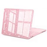 UnDePlus Macbook Neo 13inç A18 Pro A3404 ile uyumlu Kılıf Simli Ön Arka Kapak Pembe