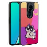 UnDePlus Oppo A5 2020 ile uyumlu Kılıf Parlak Kabartmalı İkonik Figürlü Amas Silikon Kapak