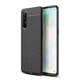 UnDePlus Oppo Reno 3 Pro 5G ile uyumlu Kılıf Deri Tarzı Niss Silikon Case