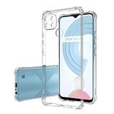 UnDePlus Realme C25Y ile uyumlu Kılıf 2mm Anti Shock Silikon