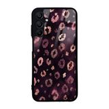 UnDePlus Samsung Galaxy A15 ile uyumlu Kılıf Parlak Nice Seri Desenli Lusi Kapak Pembe Leopar