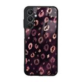 UnDePlus Samsung Galaxy A25 ile uyumlu Kılıf Parlak Nice Seri Desenli Lusi Kapak Pembe Leopar