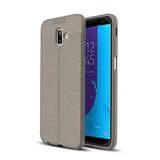 UnDePlus Samsung Galaxy J6 Plus ile uyumlu Kılıf Deri Tarzı Niss Silikon Case
