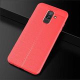UnDePlus Samsung Galaxy J8 ile uyumlu Kılıf Deri Tarzı Niss Silikon Case