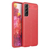 UnDePlus Samsung Galaxy S21 FE ile uyumlu Kılıf Deri Tarzı Niss Silikon Case