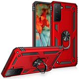 UnDePlus Samsung Galaxy S21 FE ile uyumlu Kılıf Yüzüklü Zırh Tank Vega