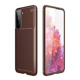 UnDePlus Samsung Galaxy S21 ile uyumlu Kılıf Karbon Silikon Case