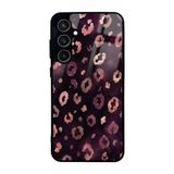 UnDePlus Samsung Galaxy S23 FE ile uyumlu Kılıf Parlak Nice Seri Desenli Lusi Kapak Pembe Leopar