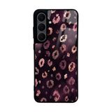 UnDePlus Samsung Galaxy S25 FE ile uyumlu Kılıf Parlak Nice Seri Desenli Lusi Kapak Pembe Leopar