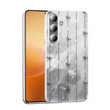 UnDePlus Samsung Galaxy S25 Plus ile uyumlu Kılıf Leopar Kurdele Ekose Desenli Mep Kapak