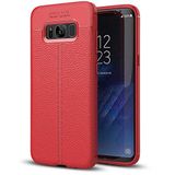 UnDePlus Samsung Galaxy S8 ile uyumlu Kılıf Deri Tarzı Niss Silikon Case