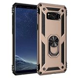 UnDePlus Samsung Galaxy S8 Plus ile uyumlu Kılıf Yüzüklü Zırh Tank Vega