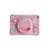 UnDePlus Samsung Galaxy Tab A7 10.4 T500 T505 T507 Uyumlu Kılıf Cute Dolls Çocuk Karekter Kılıfı Pitaya