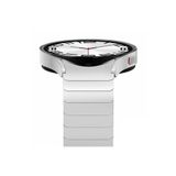 UnDePlus Samsung Galaxy Watch 4 5 6 7 Fe 40 40 44 Classic 42 43 46 47 Mm Kordon Baklalı Metal Kordon Gümüş