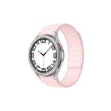 UnDePlus Samsung Galaxy Watch 4 5 6 7 Fe 40 40 44 Classic 42 43 46 47 Mm Kordon Klips Silicon Magneti Pembe