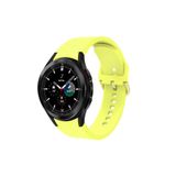 UnDePlus Samsung Galaxy Watch 4 5 6 7 FE 40 40 44 Classic 42 43 46 47 mm Kordon Silikon Kordon Sarı