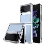 UnDePlus Samsung Galaxy Z Flip 4 ile uyumlu Kılıf İnce PC Full Şeffaf Sararmaz