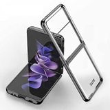 UnDePlus Samsung Galaxy Z Flip 4 ile uyumlu Kılıf Şeffaf Kıpta Kapak
