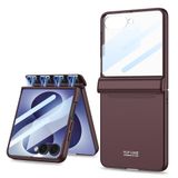 UnDePlus Samsung Galaxy Z Flip 8 ile uyumlu Kılıf M-Magnet Standlı Case Koyu Mor