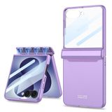UnDePlus Samsung Galaxy Z Flip 8 ile uyumlu Kılıf M-Magnet Standlı Case Mor