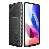 UnDePlus Xiaomi Poco F3 ile uyumlu Kılıf Karbon Silikon Case