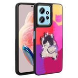 UnDePlus Xiaomi Redmi Note 12 4G ile uyumlu Kılıf Parlak Kabartmalı İkonik Figürlü Amas Silikon Kapak