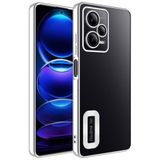UnDePlus Xiaomi Redmi Note 12 5G ile uyumlu Kılıf Kamera Korumalı Logo Gösteren Şeffaf Kapak