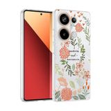 UnDePlus Xiaomi Redmi Note 13 Pro 4G ile uyumlu Kılıf Kamera Korumalı Renkli Desenli Klip Kapak Beautiful