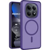 UnDePlus Xiaomi Redmi Note 15 4G Kılıf M-safe ile Uyumlu Mat Yüzey Jota Kapak Derin Mor