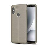 UnDePlus Xiaomi Redmi Note 5 Pro ile uyumlu Kılıf Deri Tarzı Niss Silikon Case