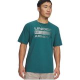 Under Armour 1329582 Team Issue Wordmark Yeşil Erkek T-Shirt - 0IA-Yeşil
