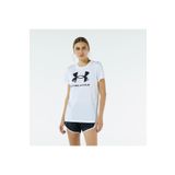 Under Armour 1356305 Live Sportstyle Graphic SS Gümüş Kadın Düz T-Shirt