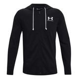Under Armour 1370409-001 UA Rival Terry LC FZ Yuvarlak Yaka Siyah Erkek Sweatshirt