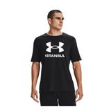 Under Armour 1376300-001 UA CITY TEE ISTANBUL Siyah Erkek Bisiklet Yaka T-Shirt