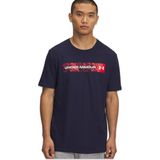 Under Armour 1376830 Ua Camo Chest Stripe Ss Lacivert Erkek T-Shirt