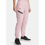 Under Armour 1379846-647 Unstoppable Flc Jogger Pembe Lastikli Bel Loose Fit Düz Kadın Eşofman Altı - XS