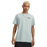 Under Armour 1382831-477 UA HW ARMOUR LABEL SS Mavi Bisiklet Yaka Erkek T-Shirt