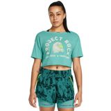 Under Armour 1383420-957 Yeşil Kadın T-shirt