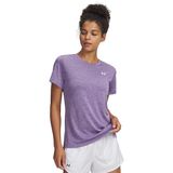 Under Armour 1384230-520 Tech SSC- Twist Mor Bisiklet Yaka Desenli Kadın T-Shirt