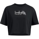 Under Armour 1386846 Ua W Boxy Crop Branded Kadın T-Shirt - Siyah - L