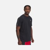 Under Armour 1390300 UA Icon HWT Tee Taping Erkek T-Shirt, Siyah, S Beden