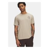 Under Armour 6004143-299-UA 60/40S SPORTS WM SS Kahve Bisiklet Yaka Normal Düz Erkek T-Shirt