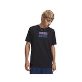 Under Armour 6009250-001 Siyah Ua M Block Logo Ss Erkek Günlük Tişört