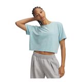 Under Armour 6011065-425 UA Rival Boxy Tee Wash Mavi Bisiklet Normal Düz Kadın T-Shirt