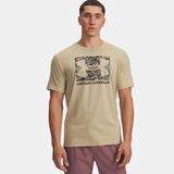 Under Armour Abc Camo Boxed Logo Erkek Kahverengi Bisiklet Yaka Tişört